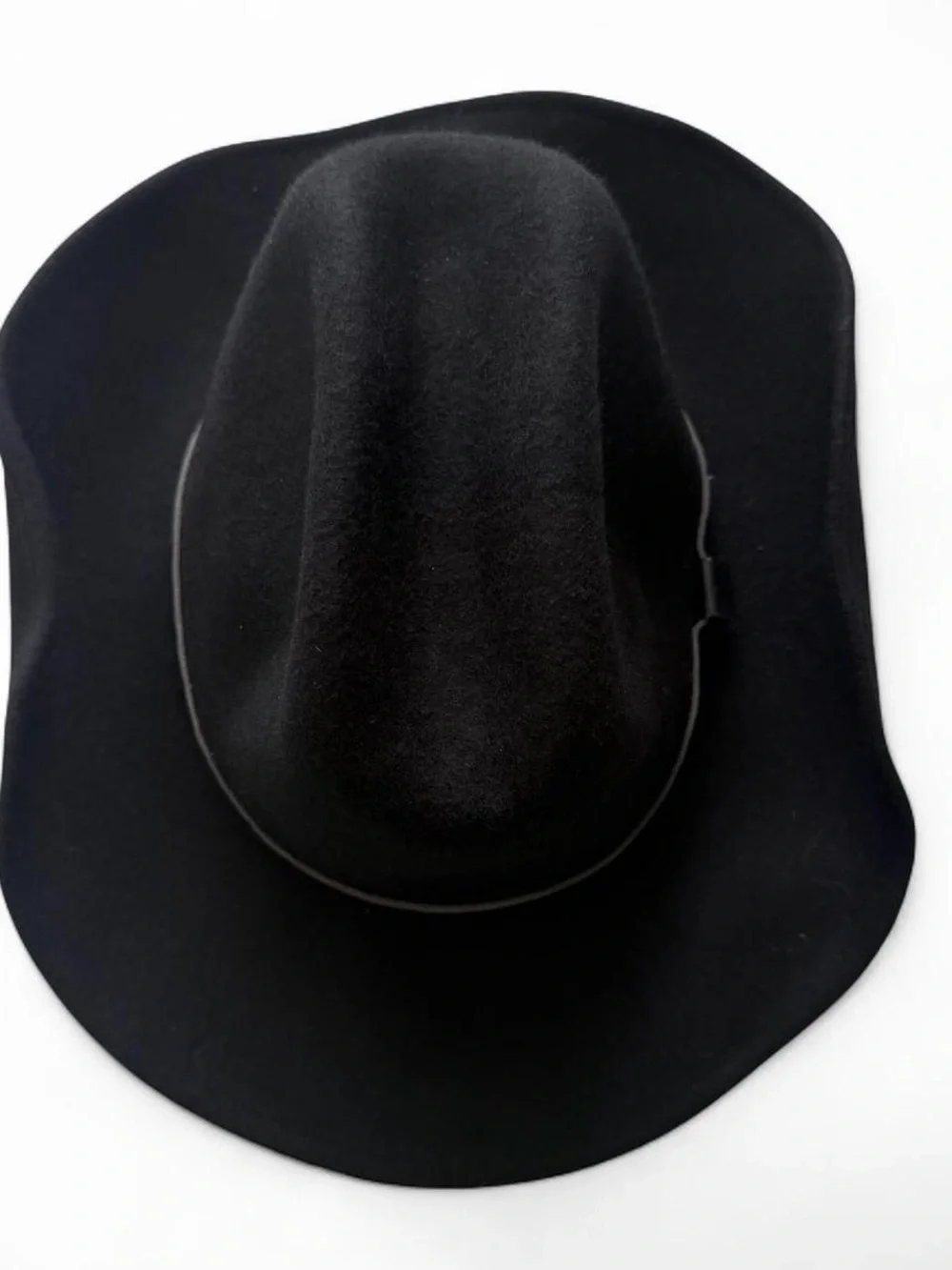J Hats Black 100% Wool Cowboy Hat Western Cowgirl Americana Unisex Ranch Rodeo - Picture 4 of 8